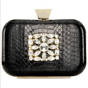 Badgley Mischka Black Mallory Evening Clutch